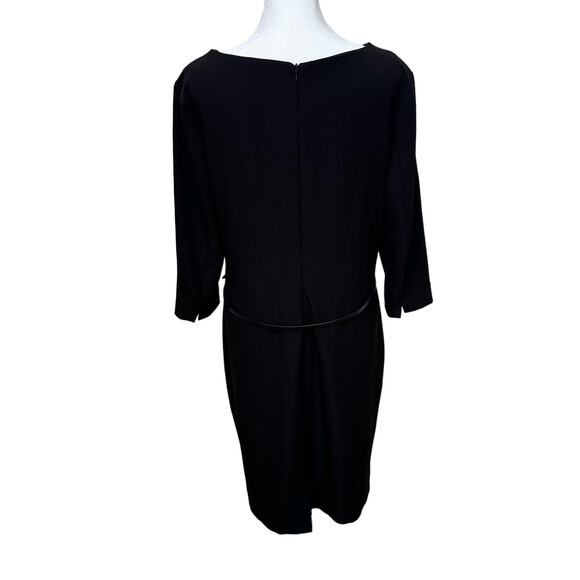 M.M. LaFleur Black Sheath Dress - Size 14 - Picture 4 of 8